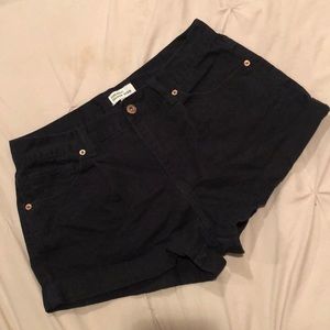 Black Denim Short